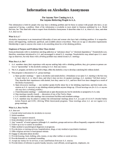 F-2 Information on Alcoholics Anonymous Cover